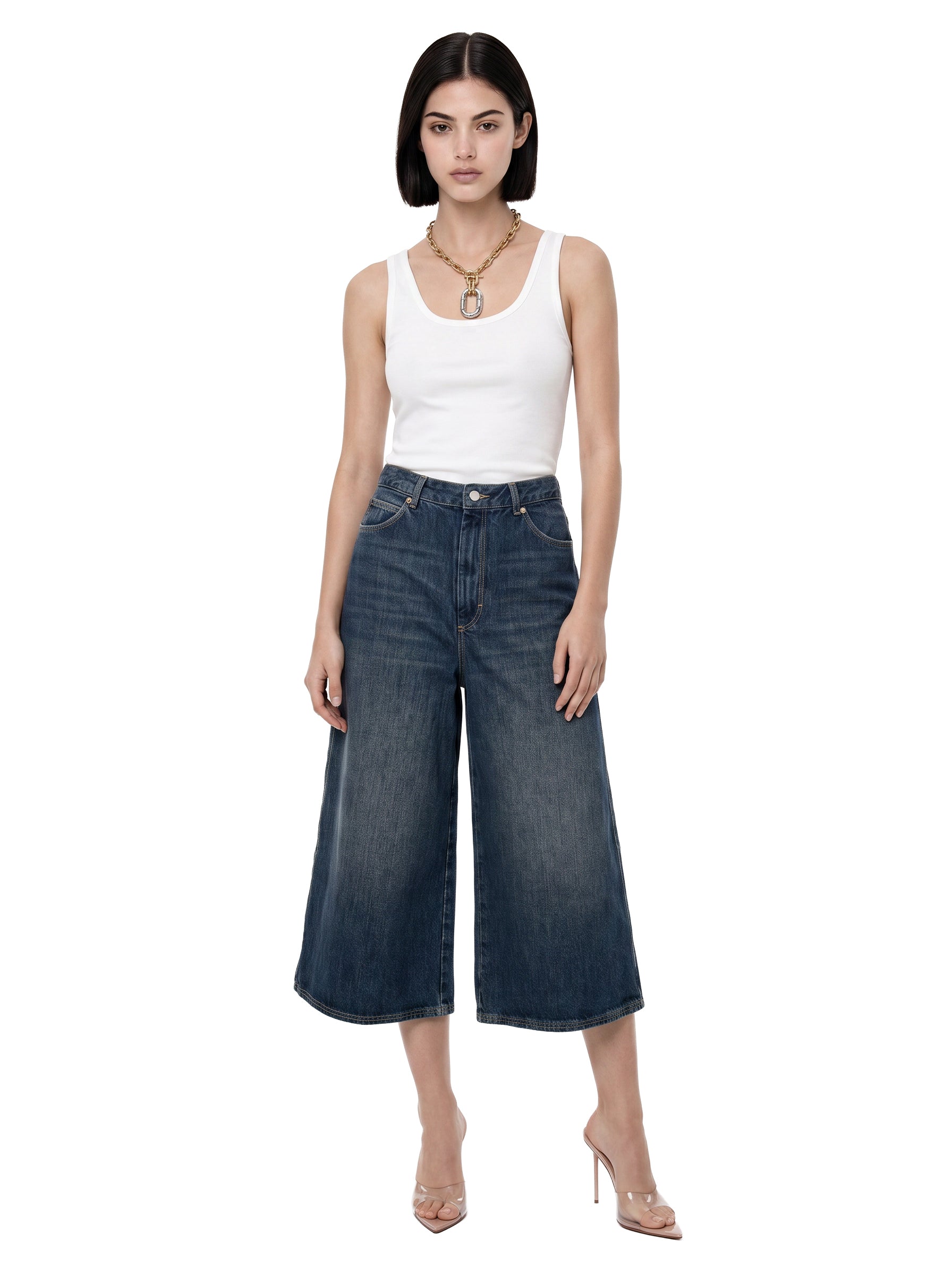 Bermuda in denim Joyce in blu 