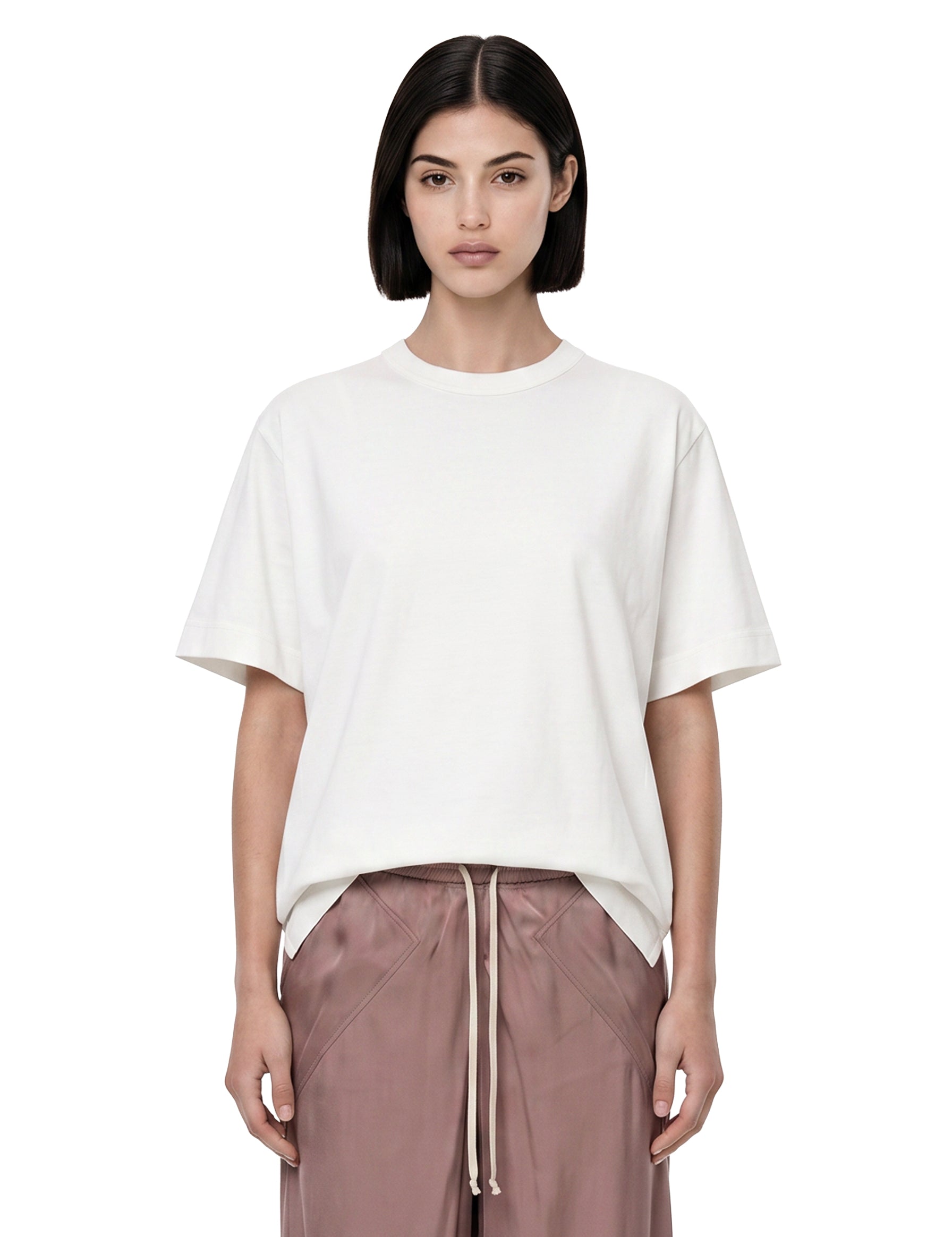 T-shirt oversized in bianco 