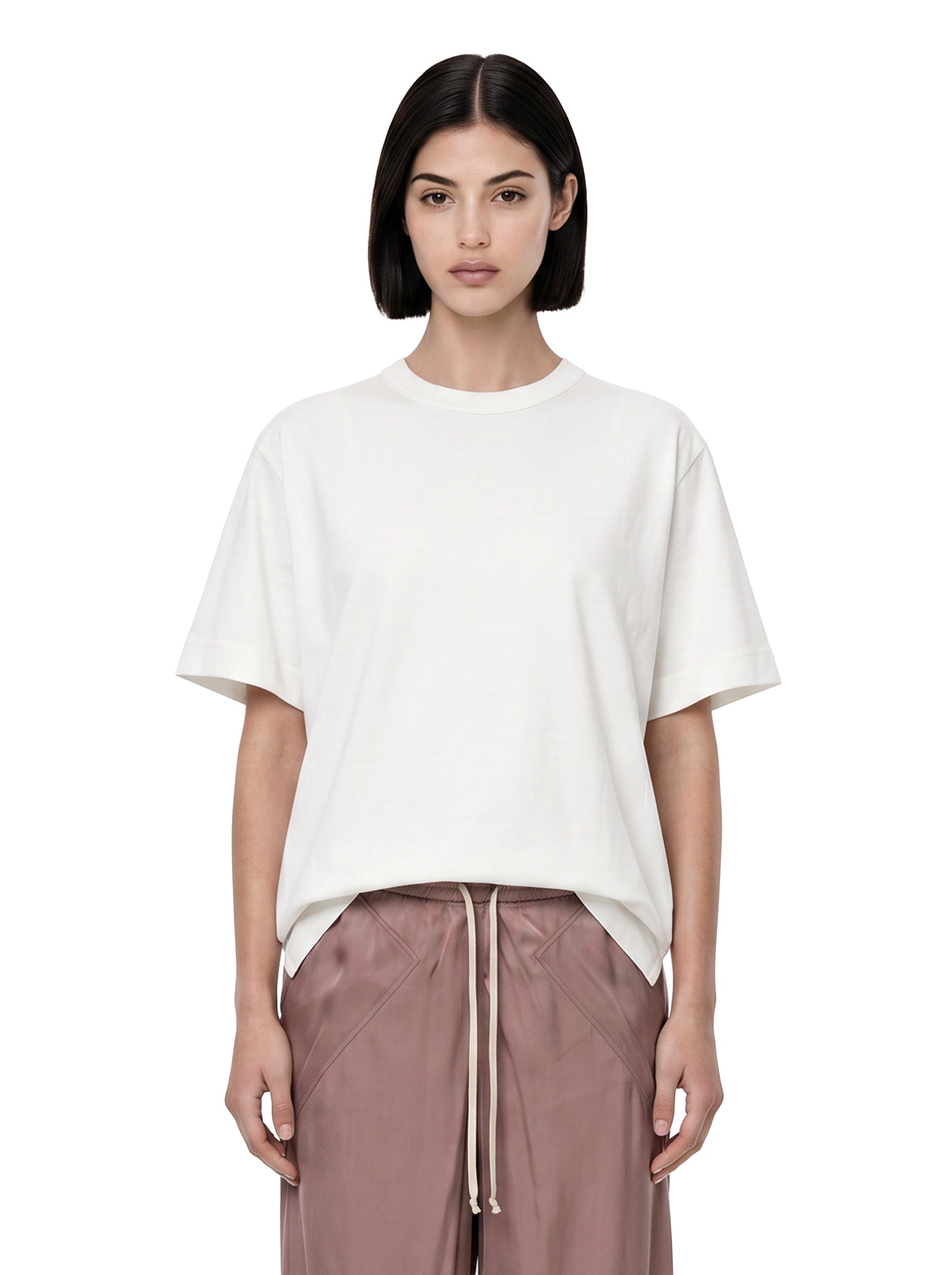 T-shirt oversized in bianco 