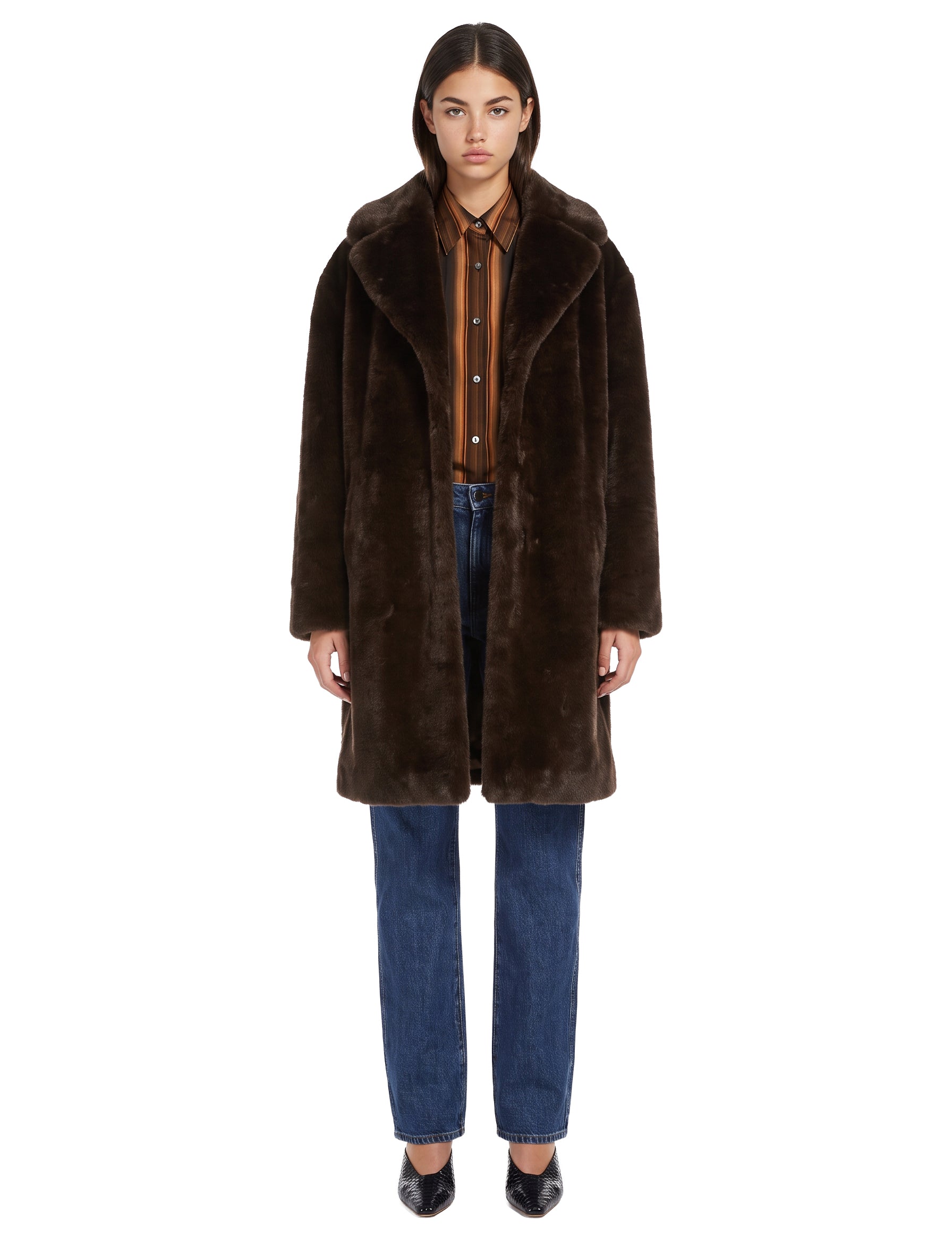 Cappotto Camille Cocoon in marrone 