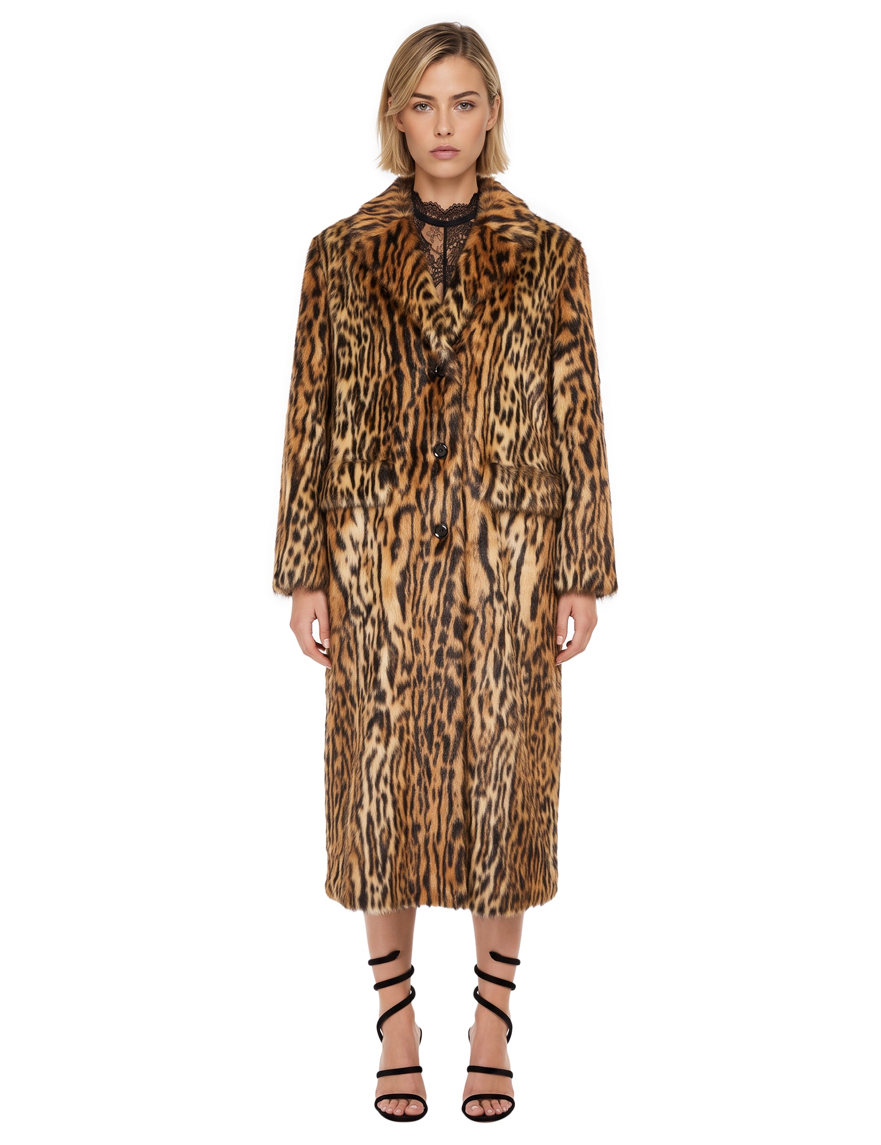 Cappotto Marceline stampa leopardata 