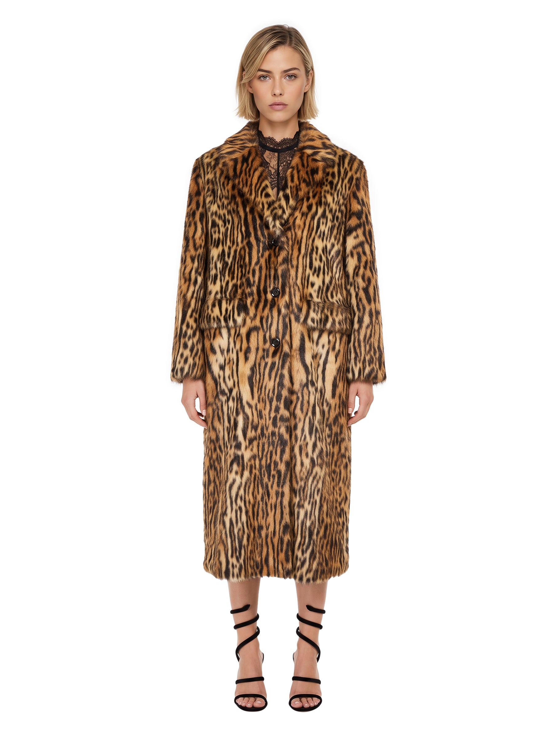 Cappotto Marceline stampa leopardata 