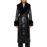 Cappotto lungo Estella in nero 