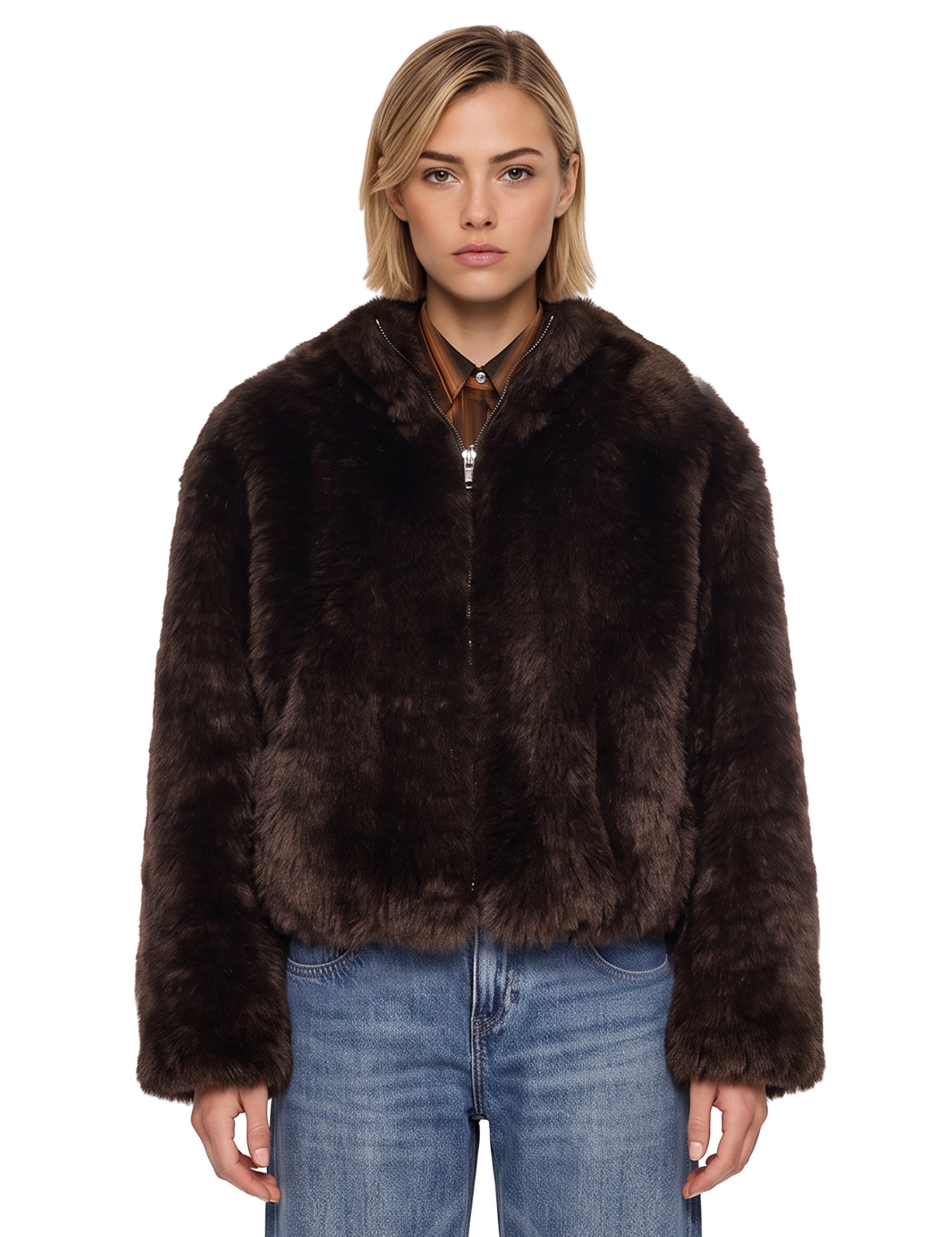 Giacca Aya in marrone 