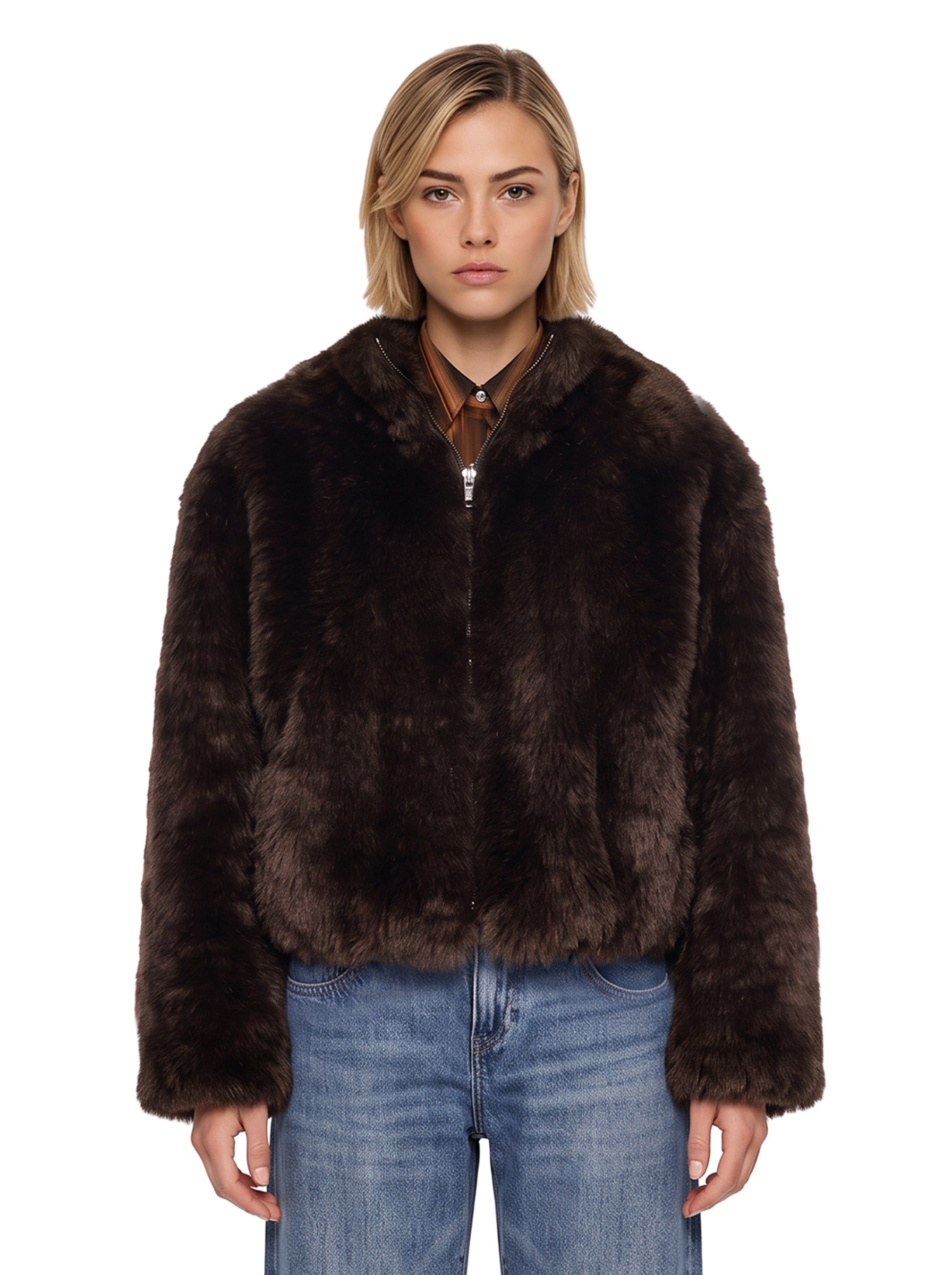 Giacca Aya in marrone 