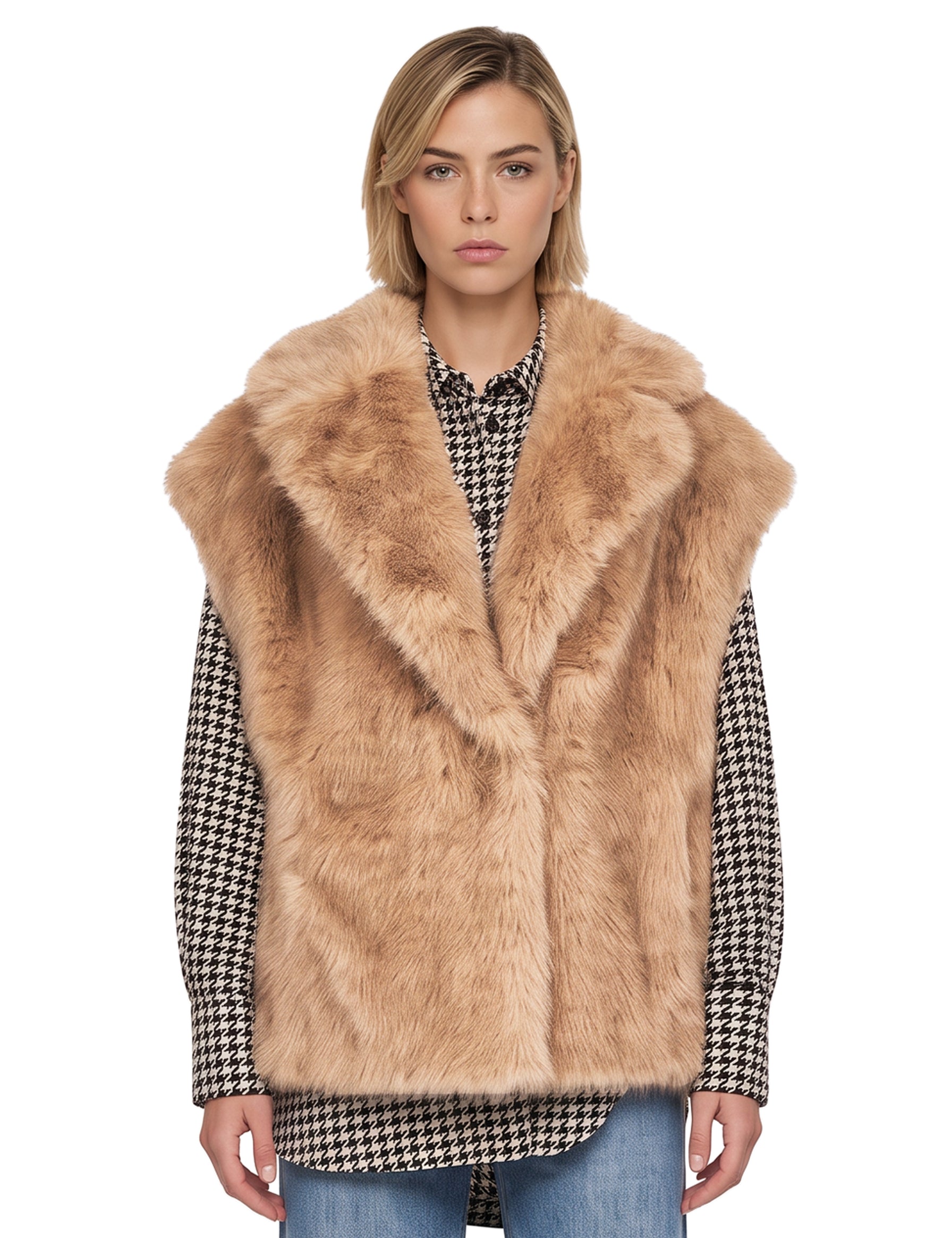 Gilet Kinley in beige 