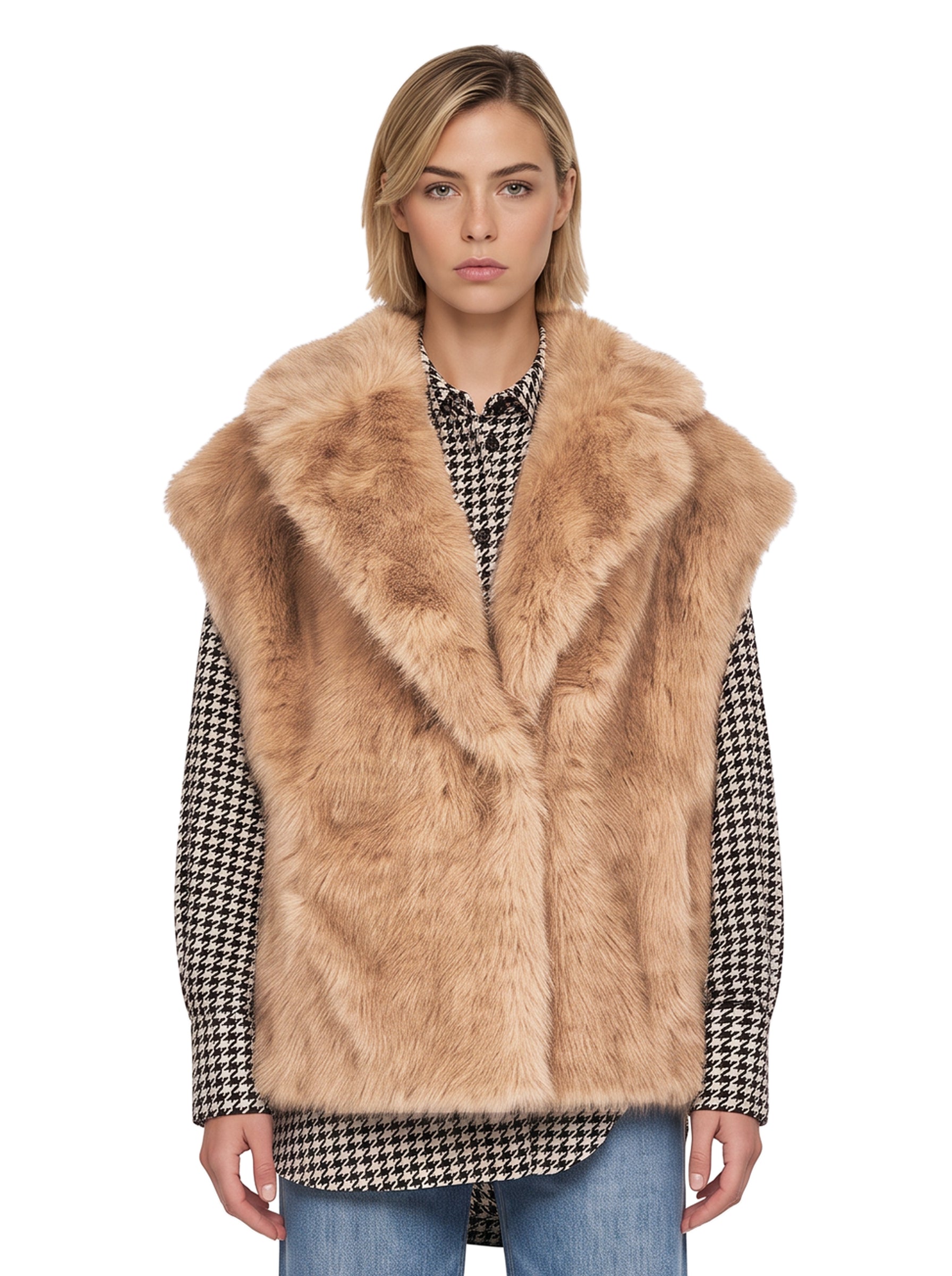Gilet Kinley in beige 