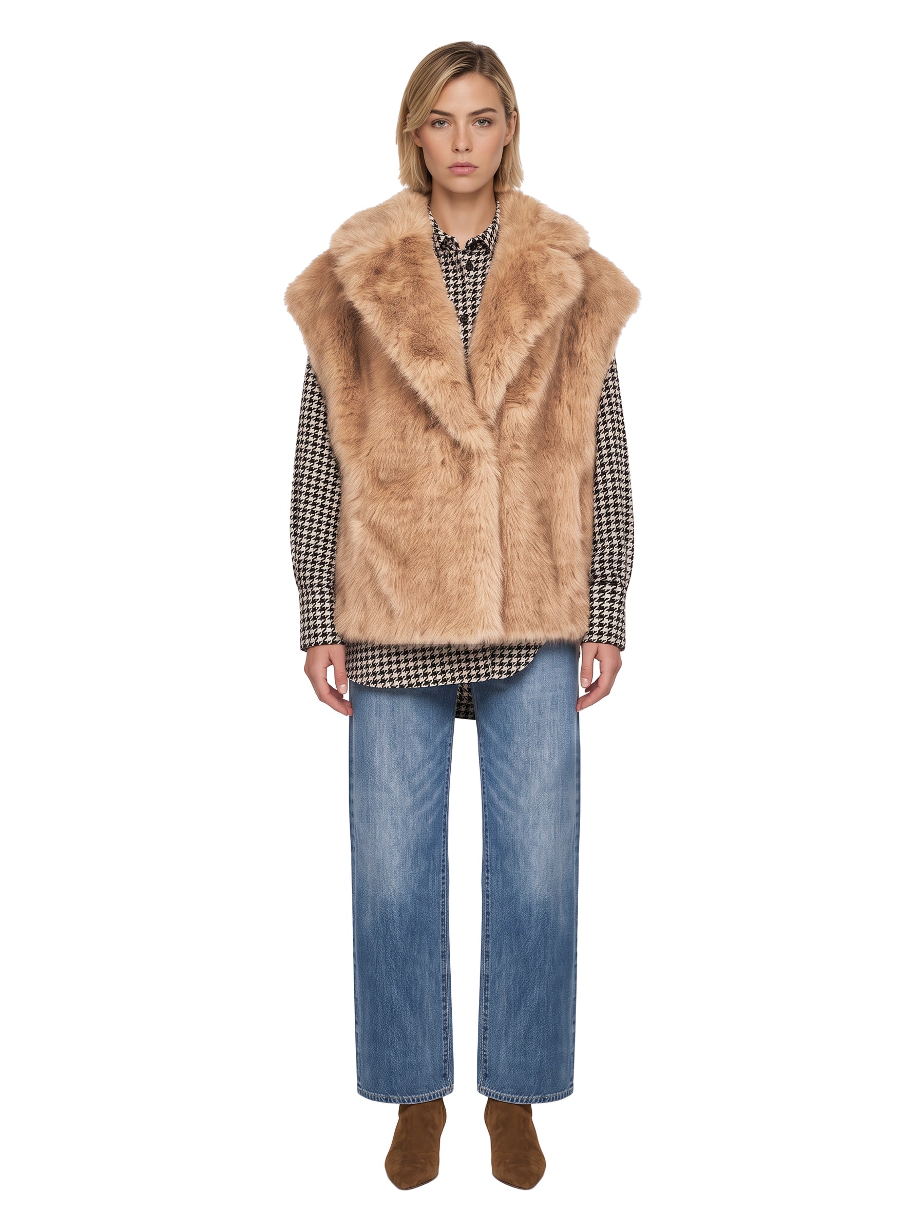Gilet Kinley in beige 