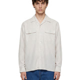 Camicia a quadri in bianco 