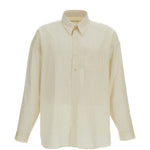 Camicia oversize a righe in giallo 