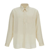 Camicia oversize a righe in giallo 