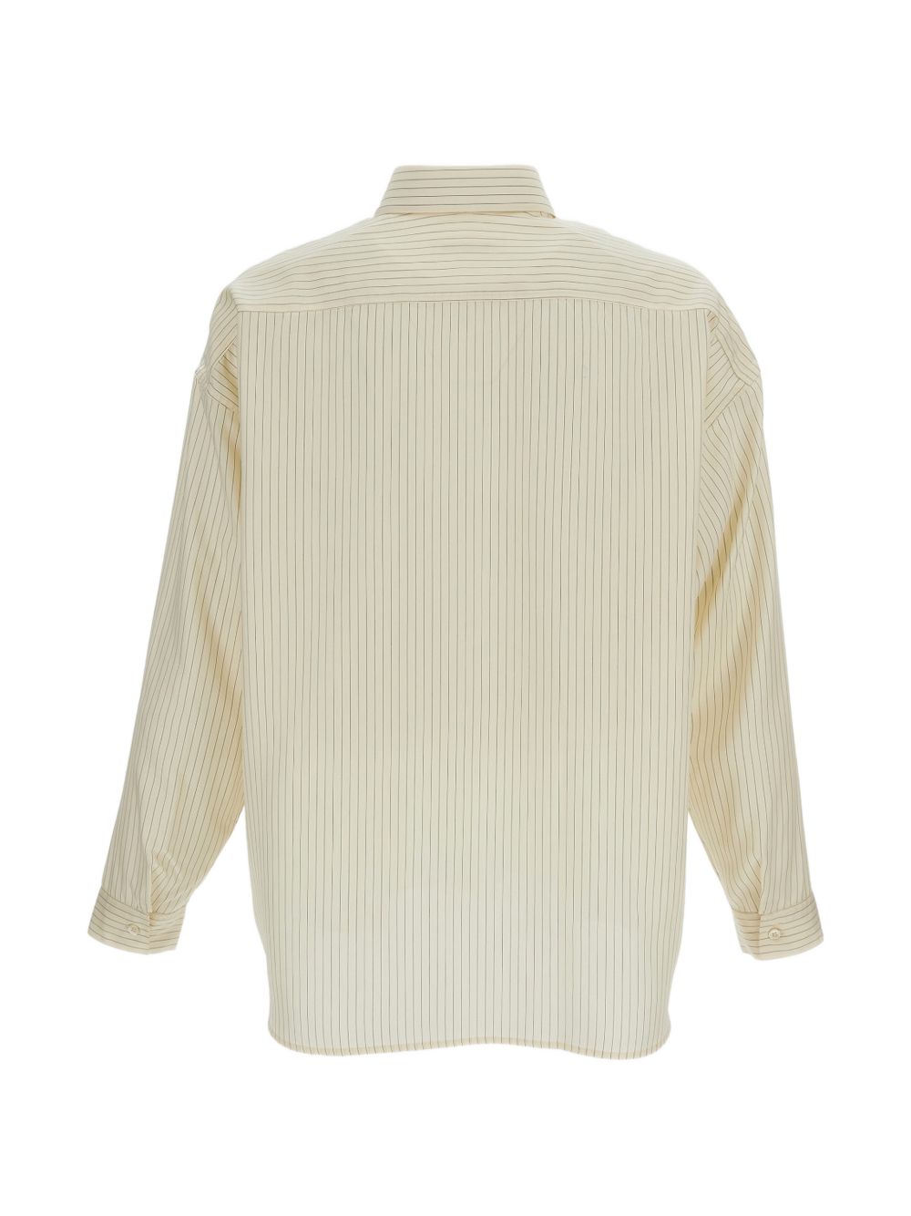 Camicia oversize a righe in giallo 