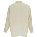 Camicia oversize a righe in giallo 
