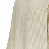 Camicia oversize a righe in giallo 