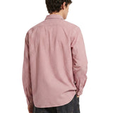 Camicia oversize con taschino in rosa 