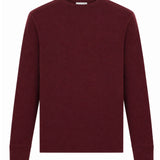 T-shirt a maniche lunghe in bordeaux 