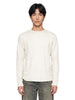 White long-sleeve waffle T-shirt