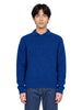 Polo a manica lunga in blu