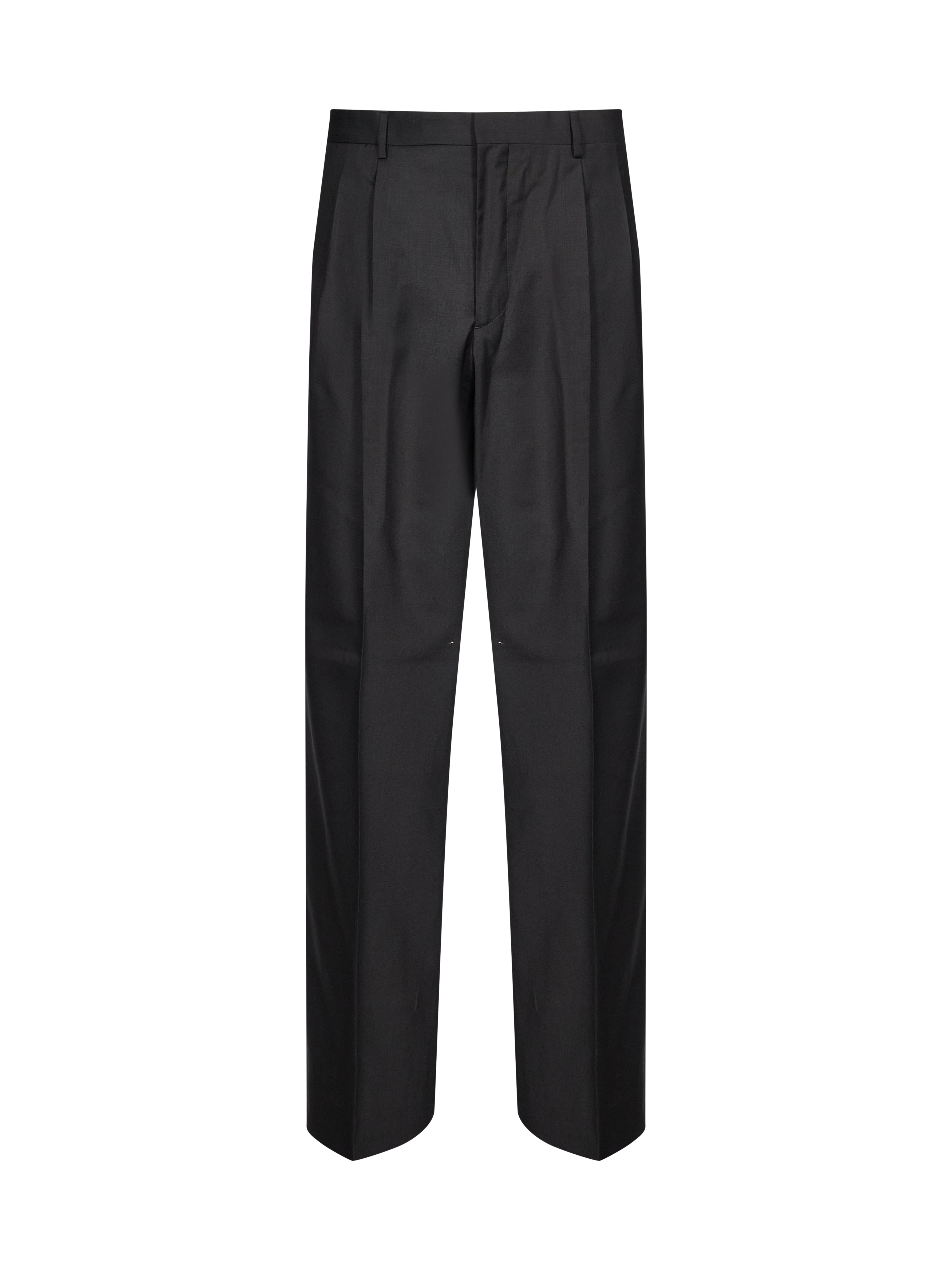 Pantaloni ampi plissettati in nero 