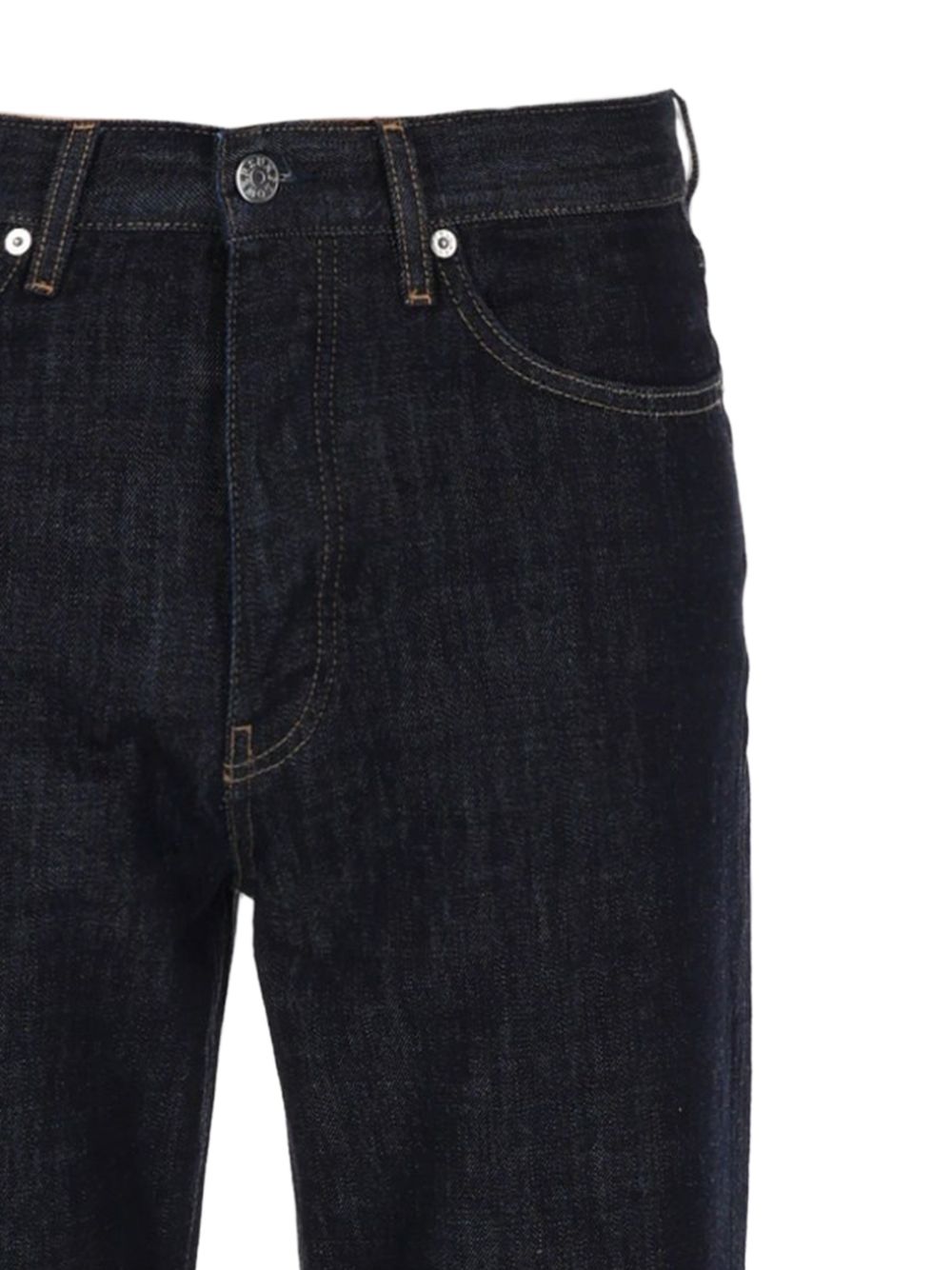 Jeans a gamba dritta in nero 