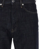 Jeans a gamba dritta in nero 