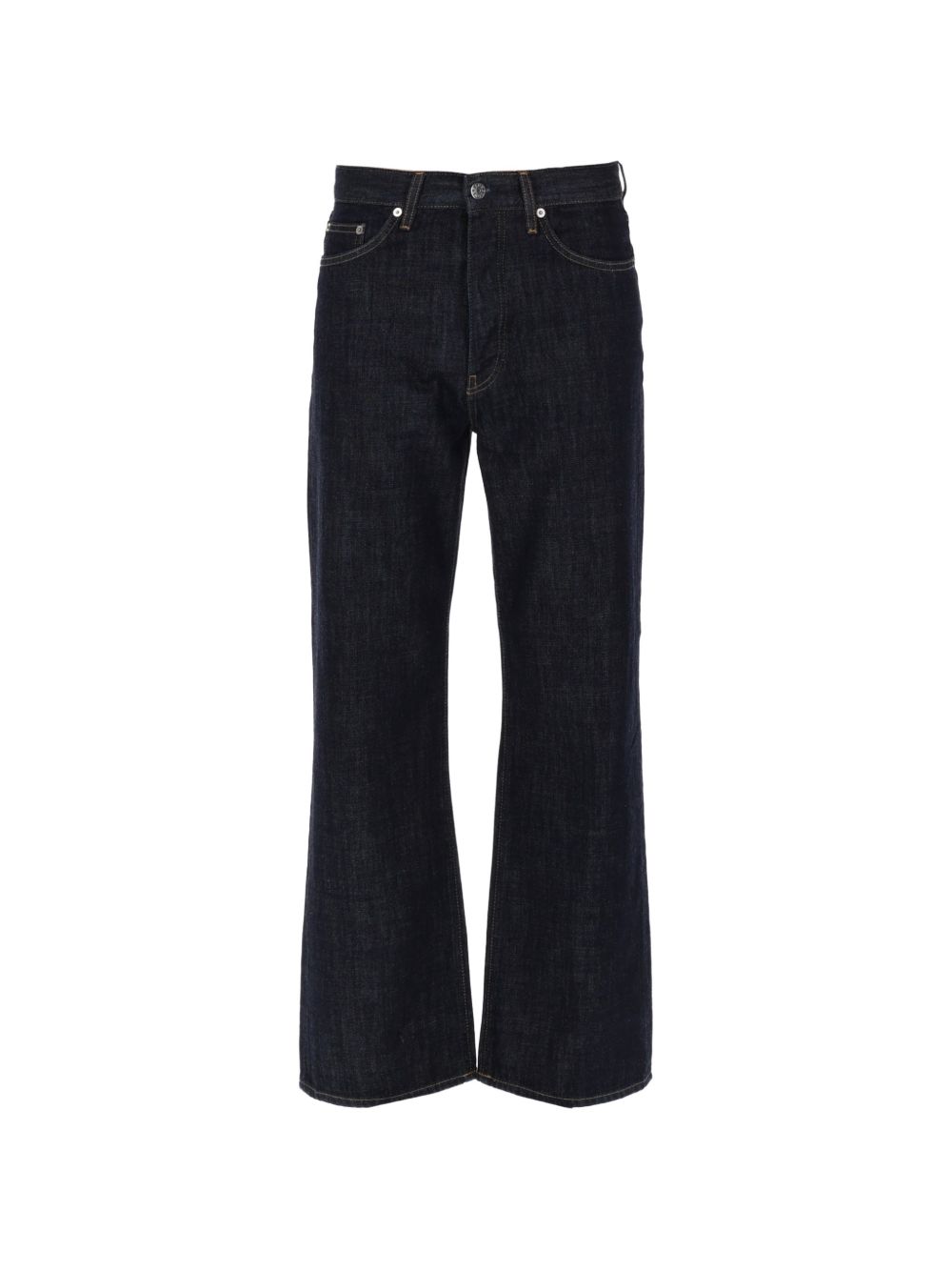 Jeans a gamba dritta in nero 