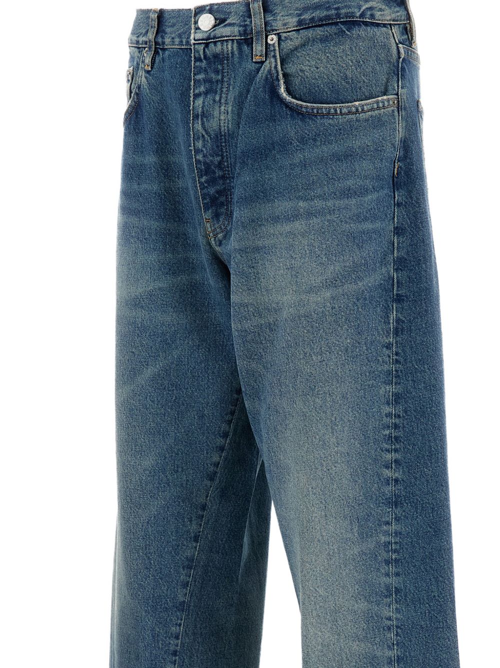 Jeans a gamba larga con cinque tasche in blu Sunflower - uomo 