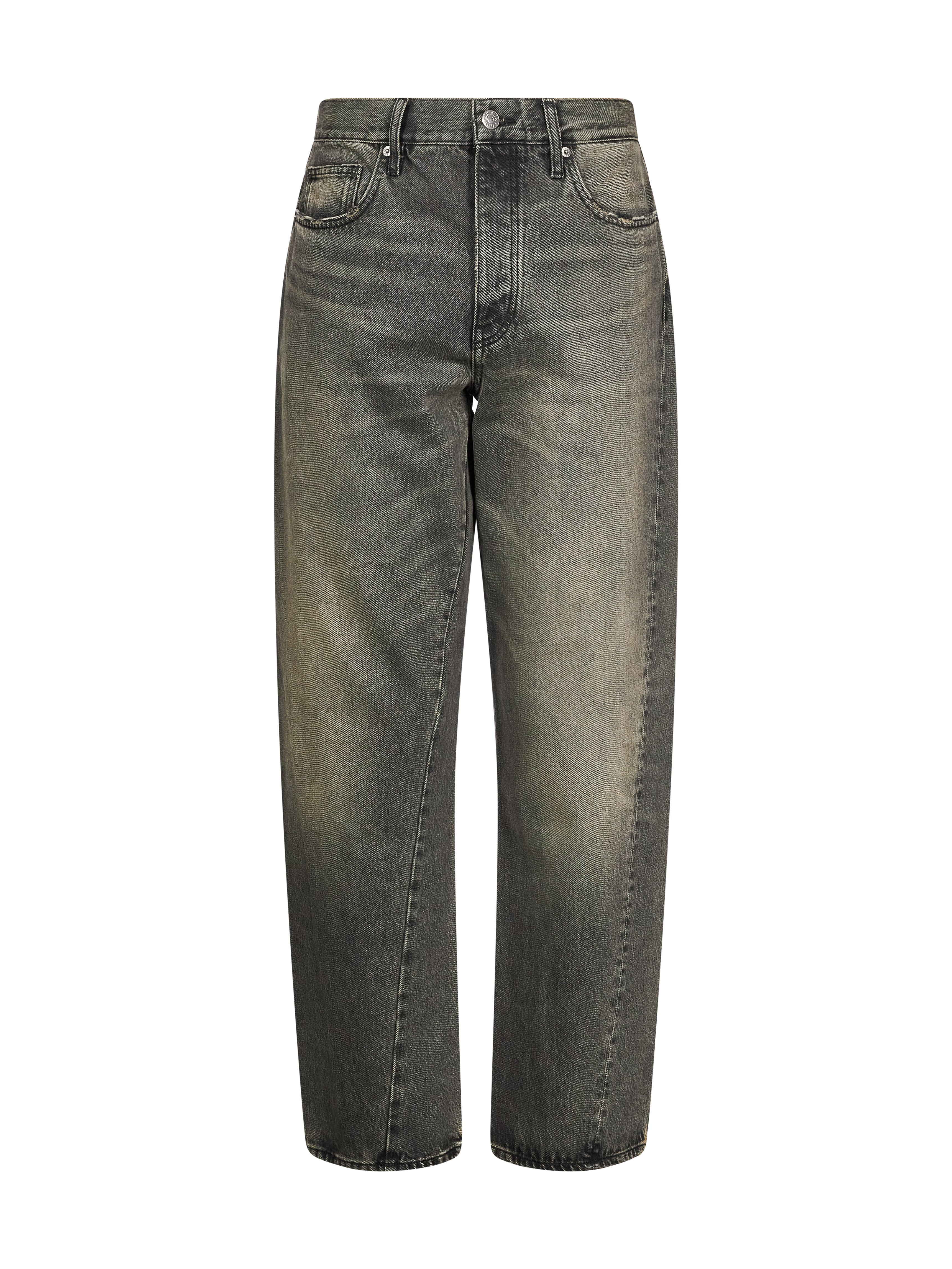 Jeans wide twist in grigio 