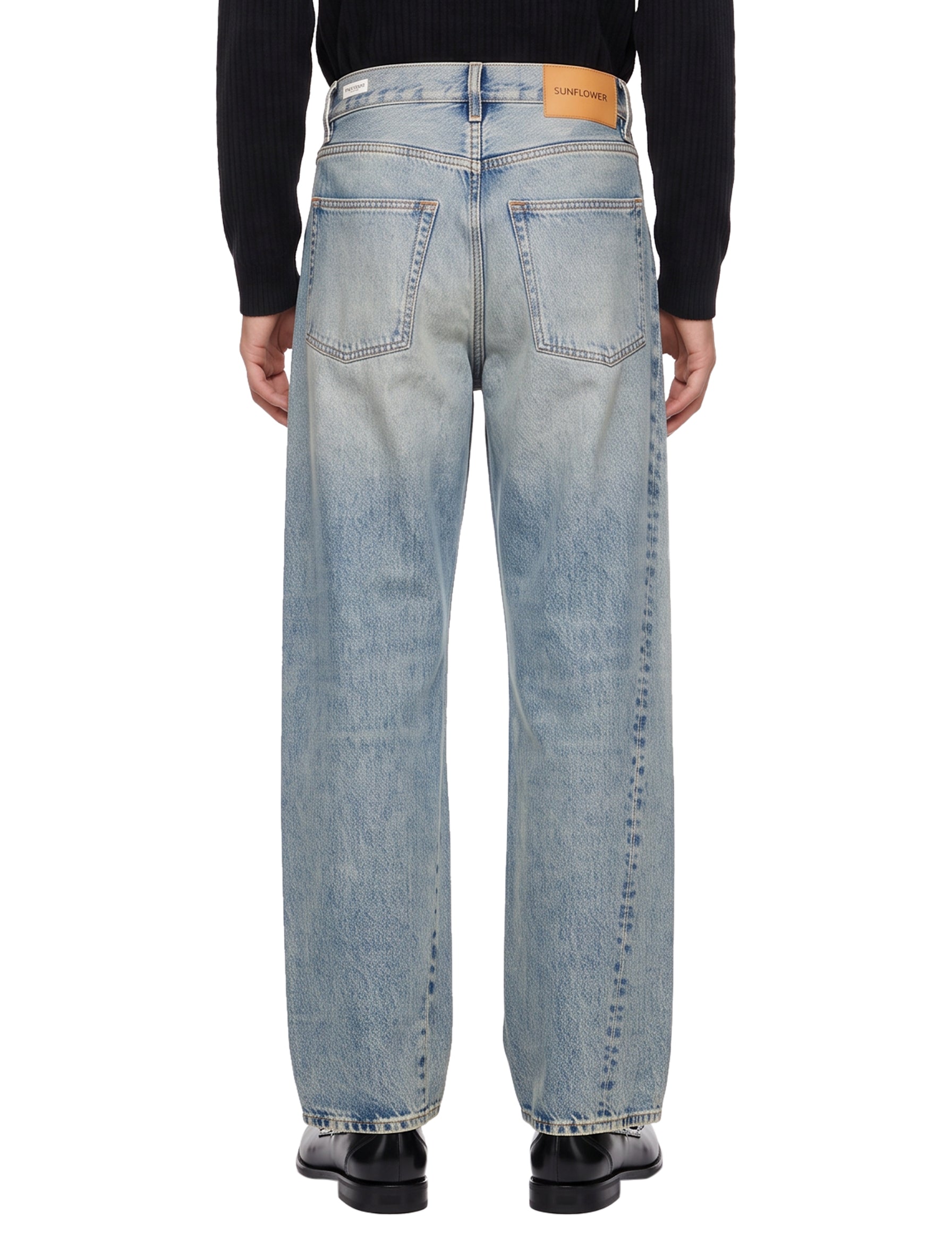 Jeans a gamba dritta in blu 
