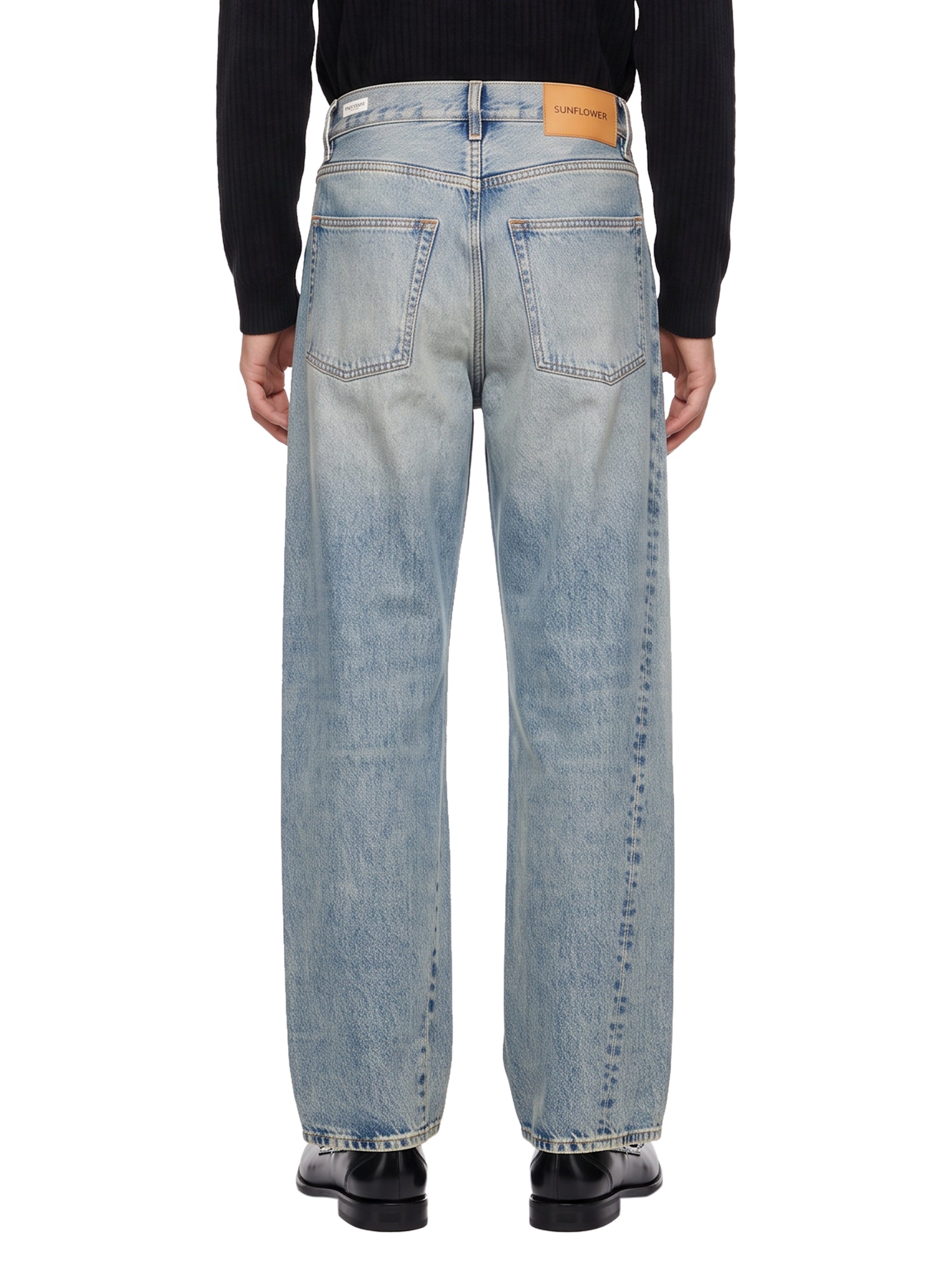 Jeans a gamba dritta in blu 
