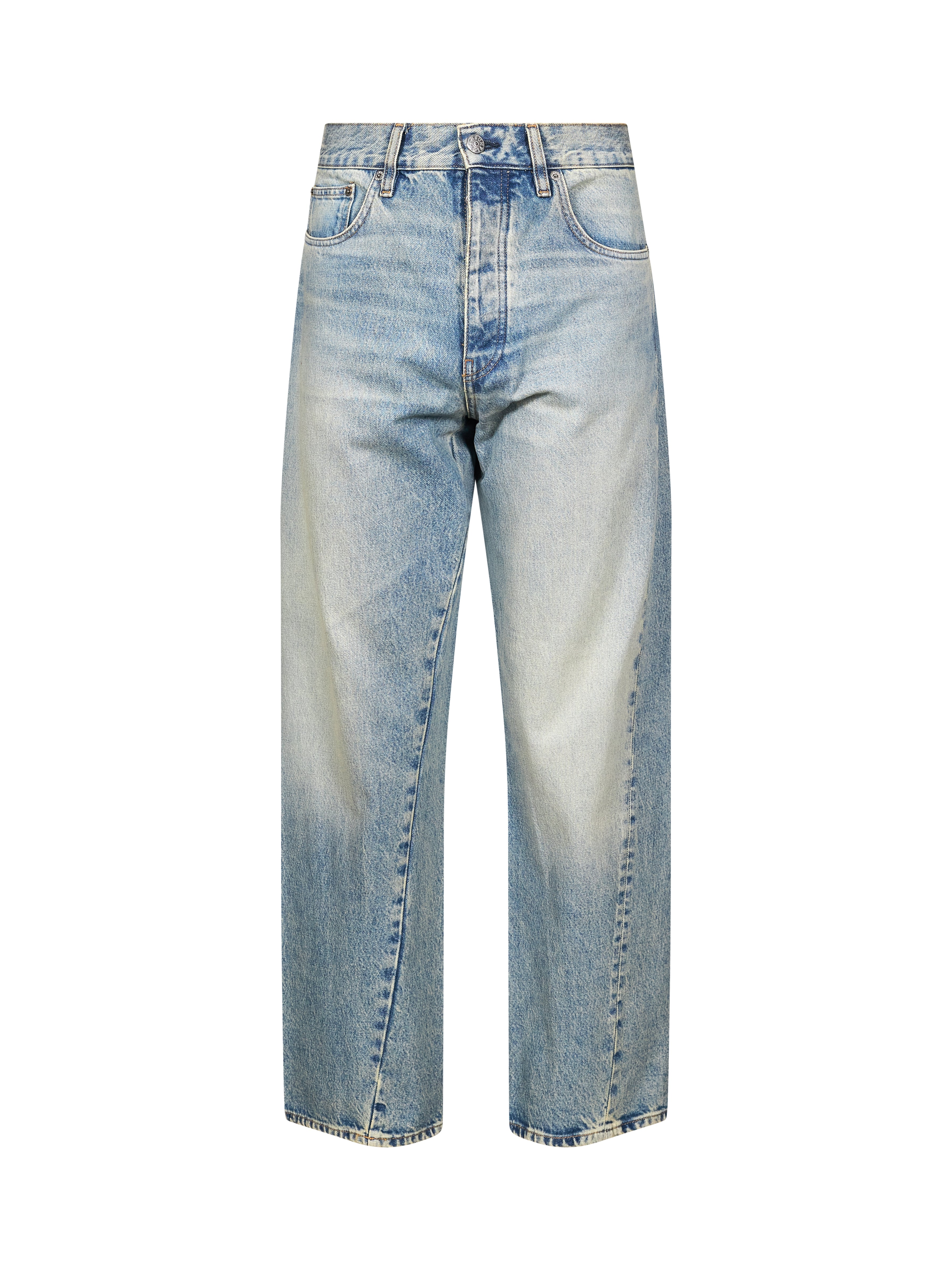 Jeans a gamba dritta in blu 