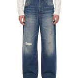 Jeans super wide in blu 