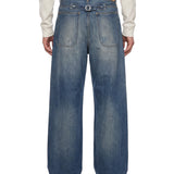 Jeans super wide in blu 