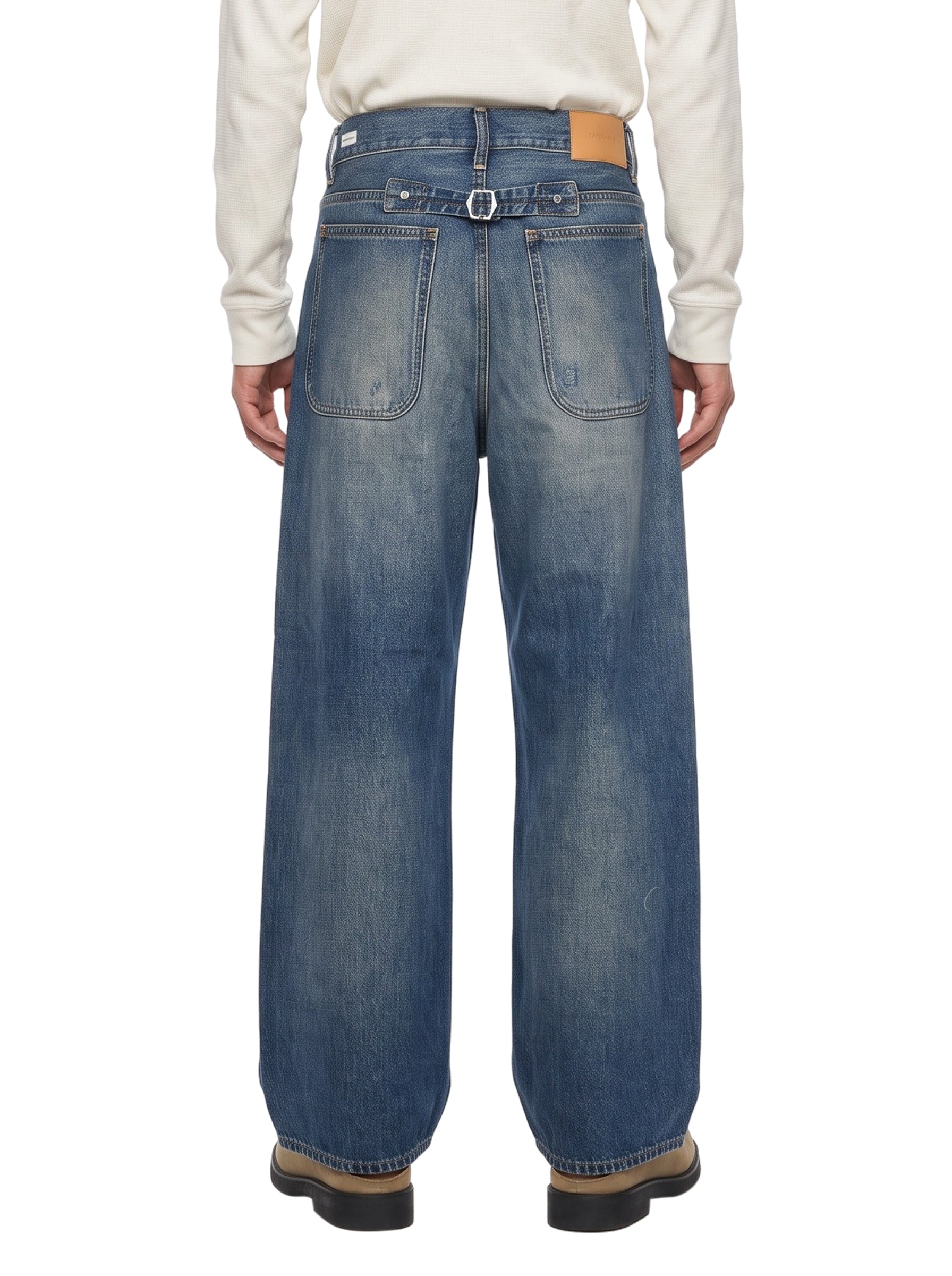 Jeans super wide in blu 