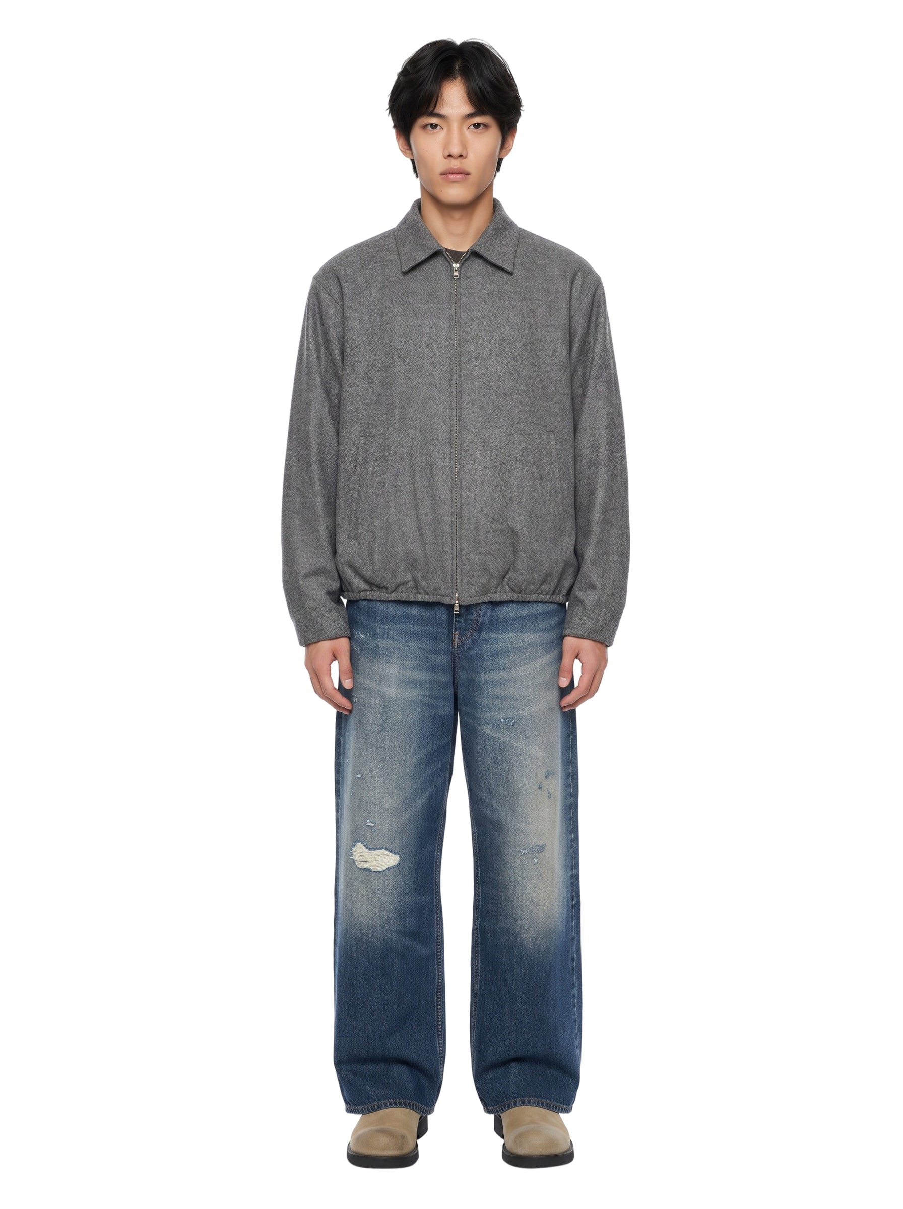 Jeans super wide in blu 