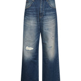 Jeans super wide in blu 