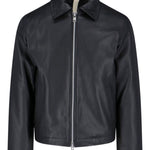 Giacca in pelle con zip in nero Sunflower - uomo 