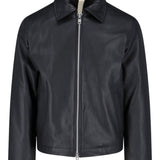 Giacca in pelle con zip in nero Sunflower - uomo 