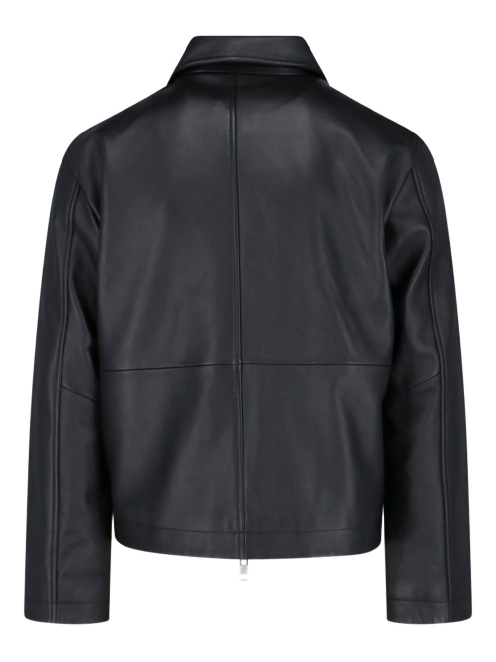 Giacca in pelle con zip in nero Sunflower - uomo 