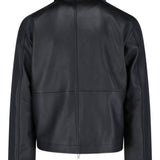 Giacca in pelle con zip in nero Sunflower - uomo 