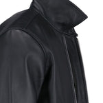 Giacca in pelle con zip in nero Sunflower - uomo 