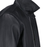 Giacca in pelle con zip in nero Sunflower - uomo 