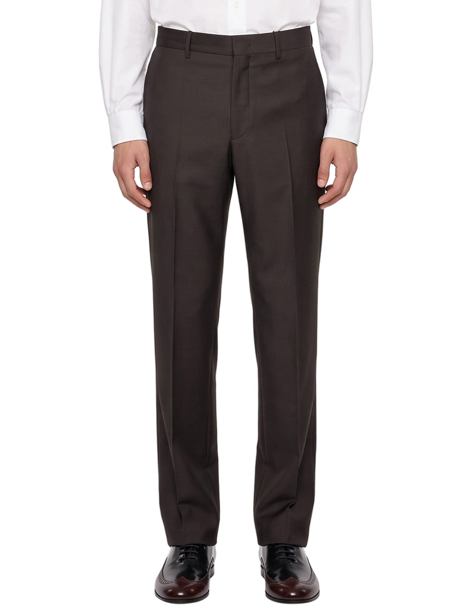 Pantaloni sartoriali in marrone 