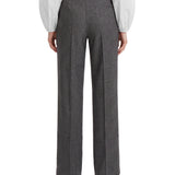 Pantaloni a vita alta nathalie in grigio 