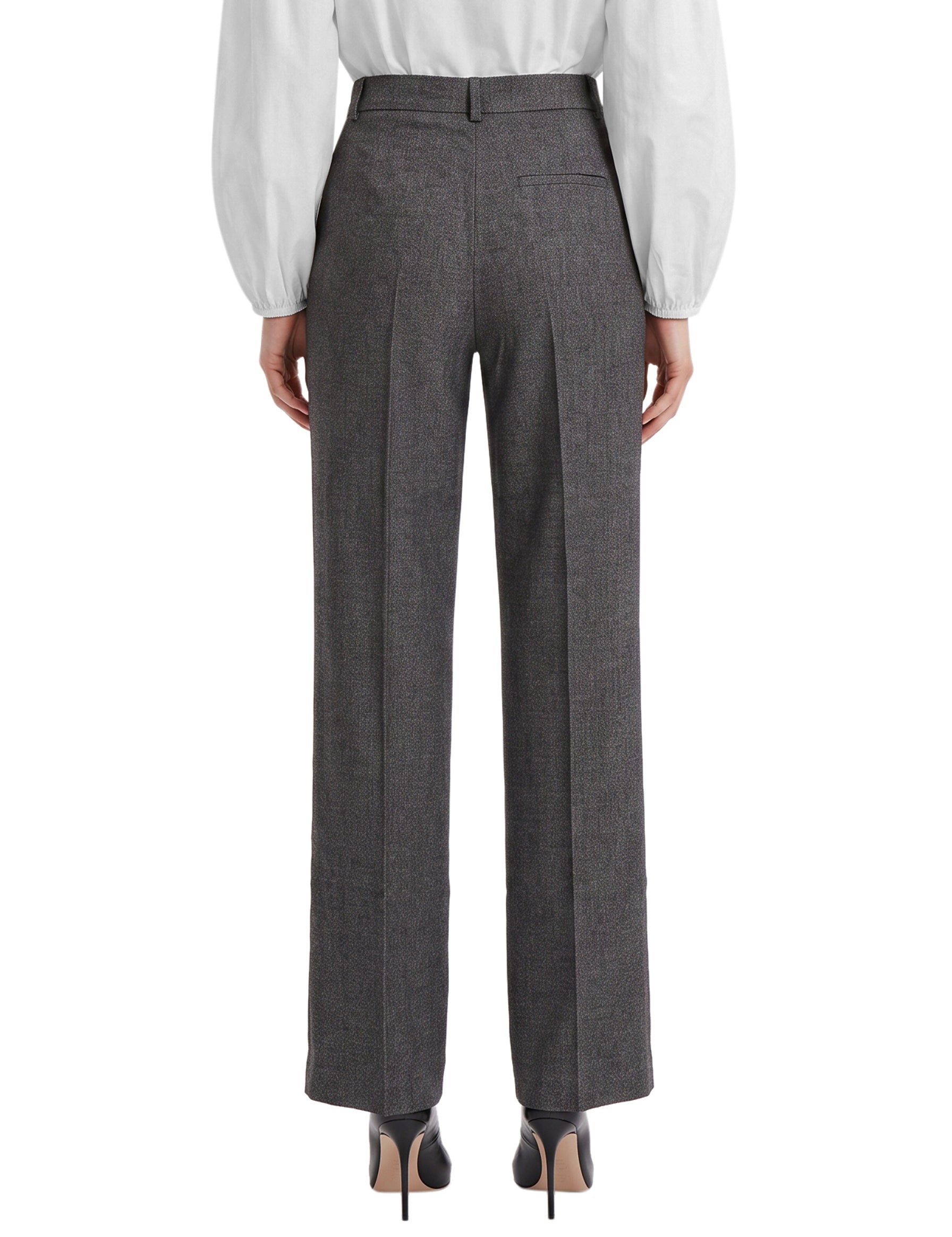 Pantaloni a vita alta nathalie in grigio 