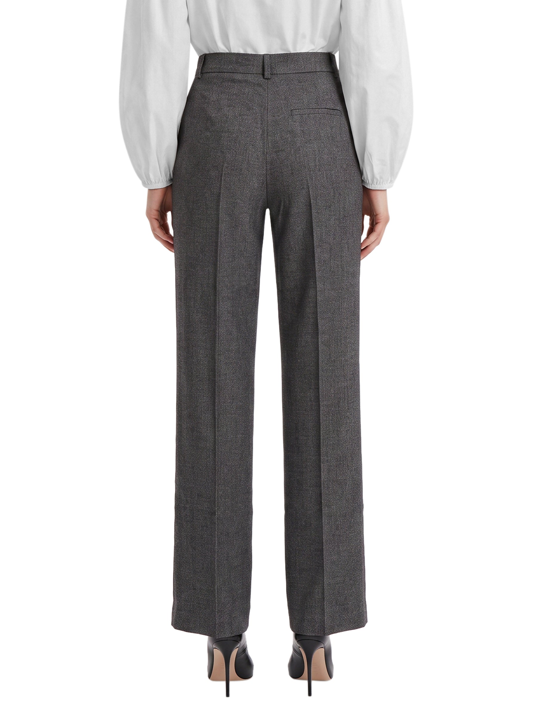 Pantaloni a vita alta nathalie in grigio 