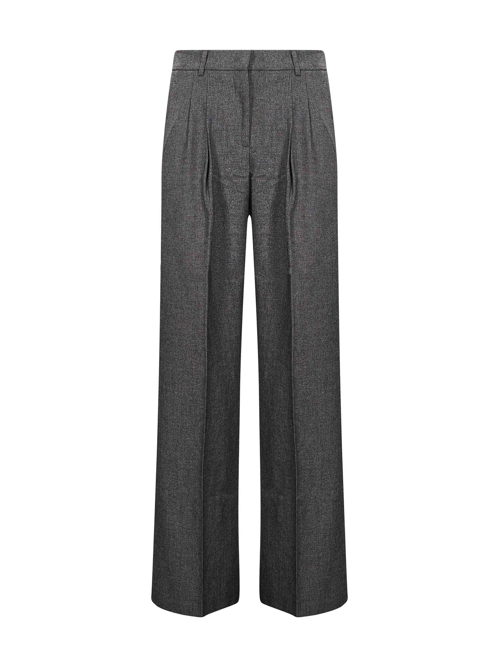 Pantaloni a vita alta nathalie in grigio 