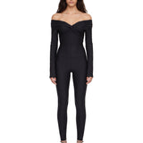 Leggings lucidi Holly '80s in nero 