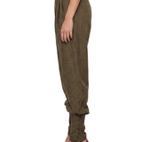 Pantaloni renee con dettagli con bottoni in verde 