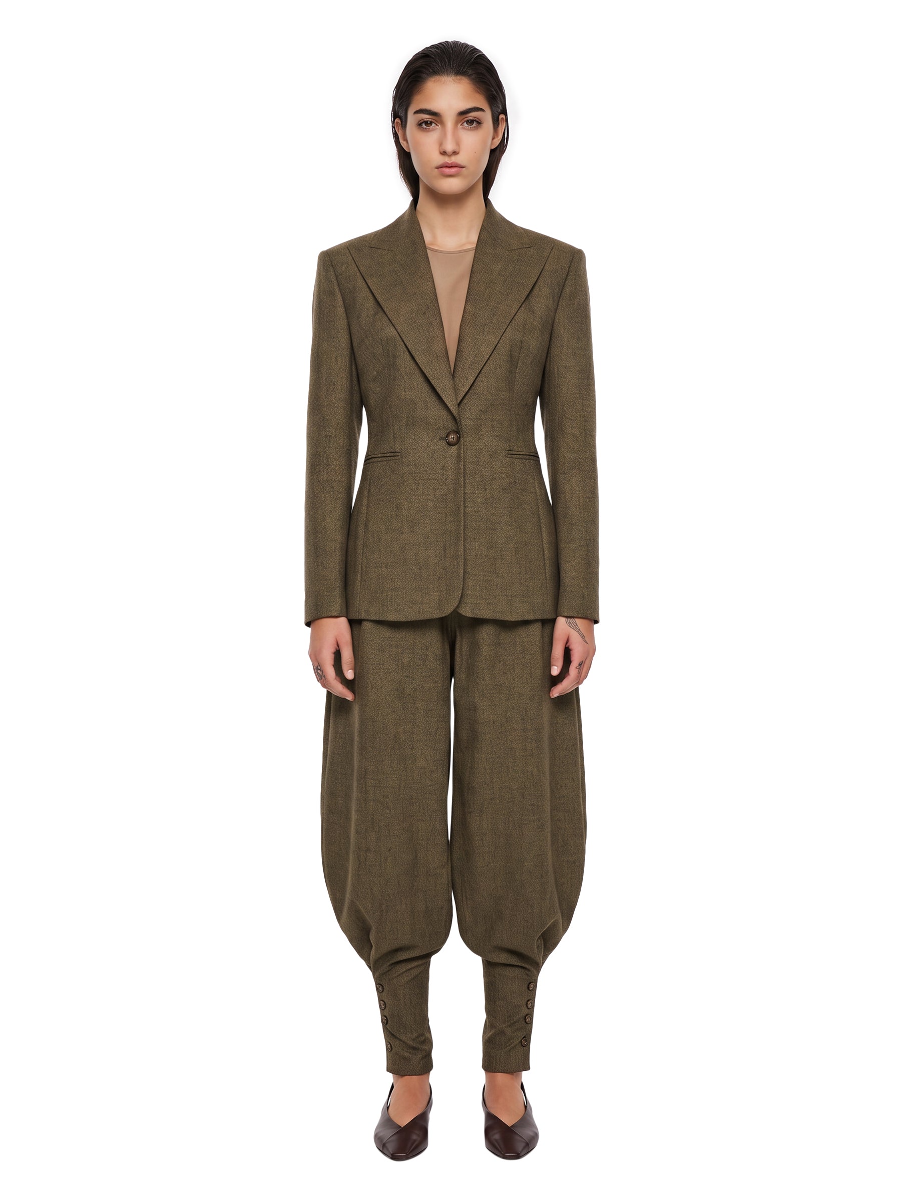 Giacca monopetto Toni in marrone 